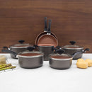 Jogo de Panelas MegaEletro Vermont 7 Peças Grafite